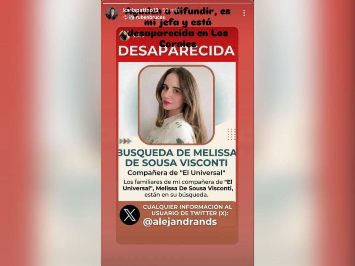 Periodista Melissa De Sousa fue hallada muerta junto a su madre bajo escombros en Venezuela