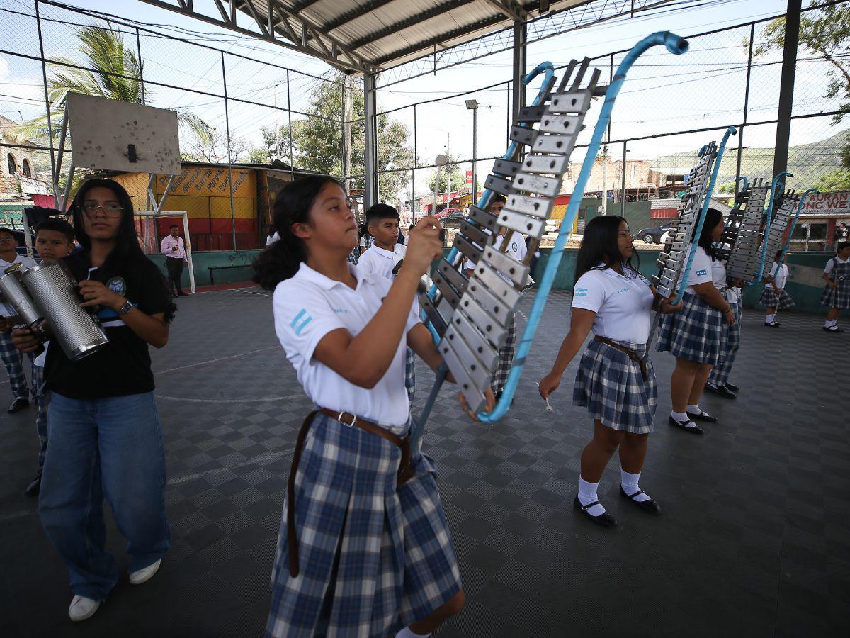 Con 32 estudiantes, la banda del Liceo Heiner Reyes promete un show este 15 de septiembre