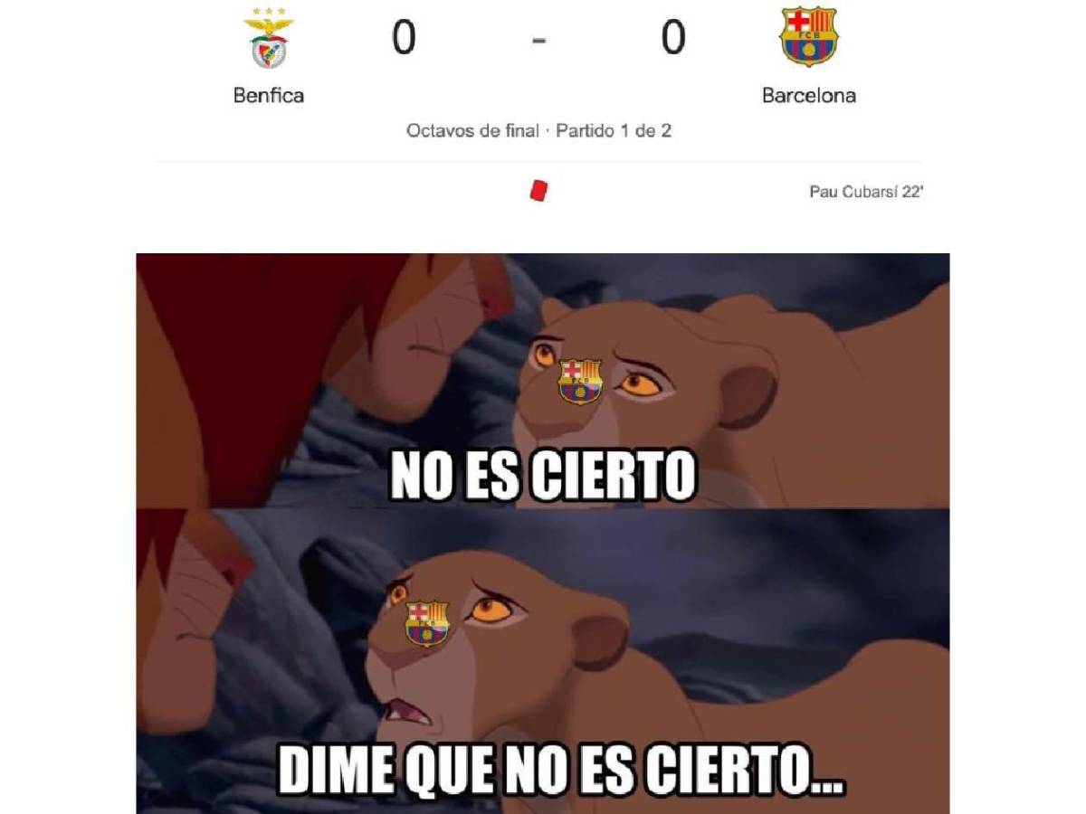 Se burlan del Real Madrid: Los memes que dejó el triunfo de Barcelona ante Benfica en Champions