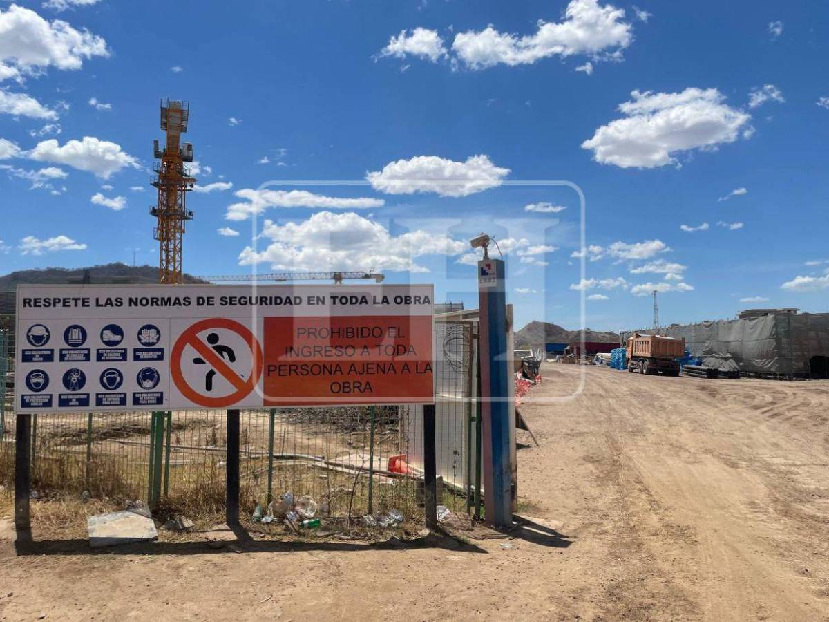 Así luce actualmente el hospital que se construye en Choluteca con personal chino