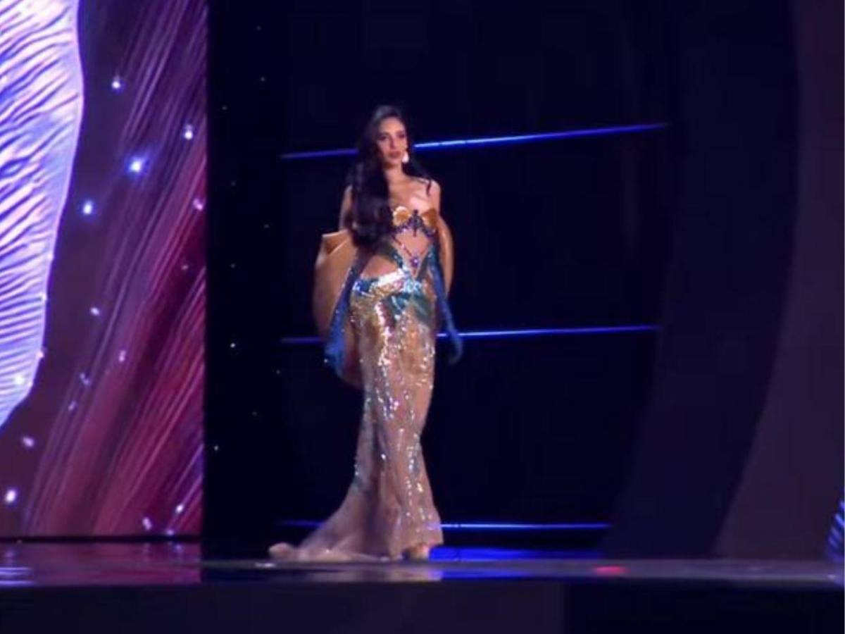 El elegante look de Alejandra Fuentes en la preliminar de Miss Universo 2025