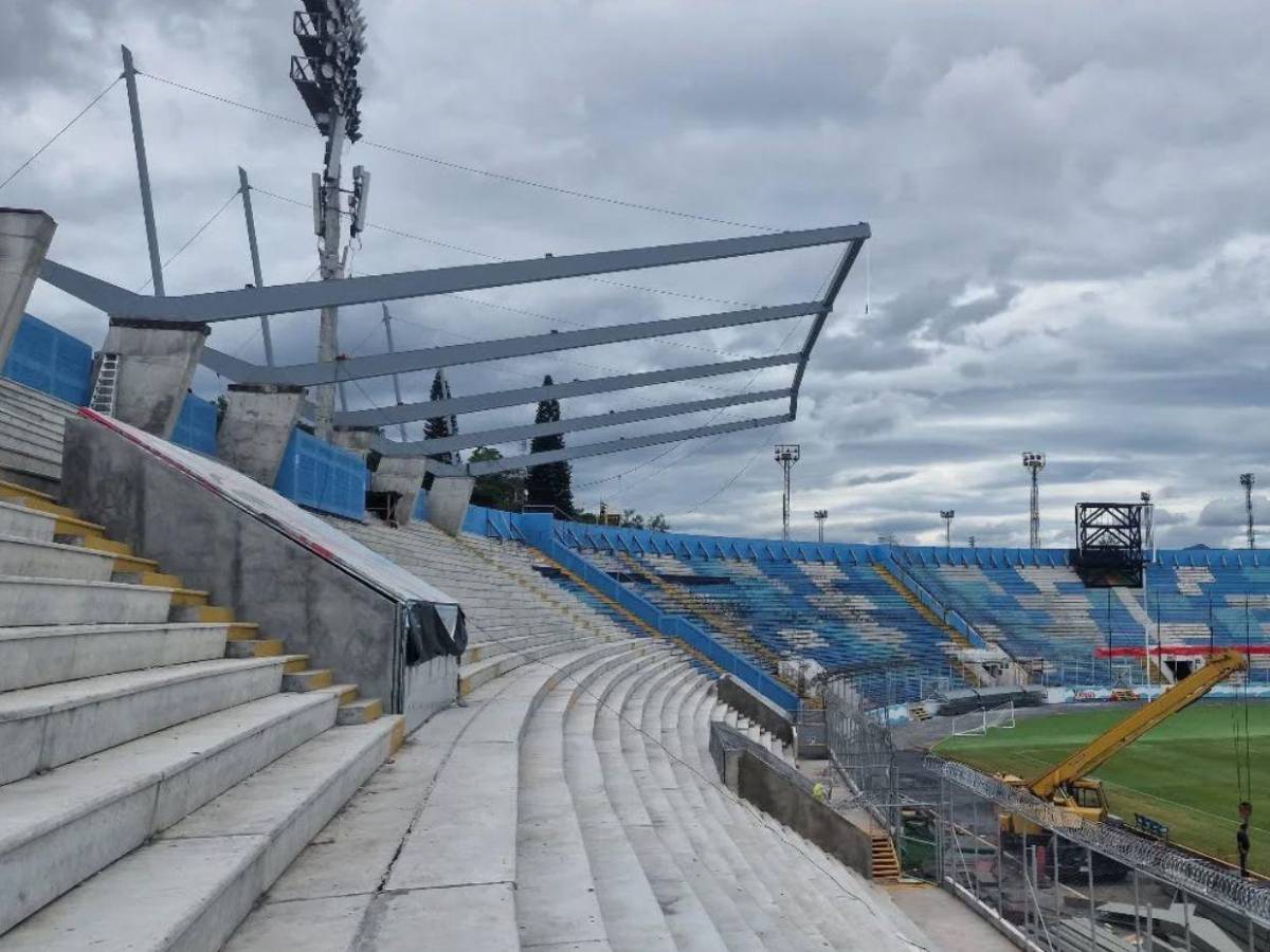 Nuevas fotos: Así va quedando el Estadio Nacional con el techo que le están instalando
