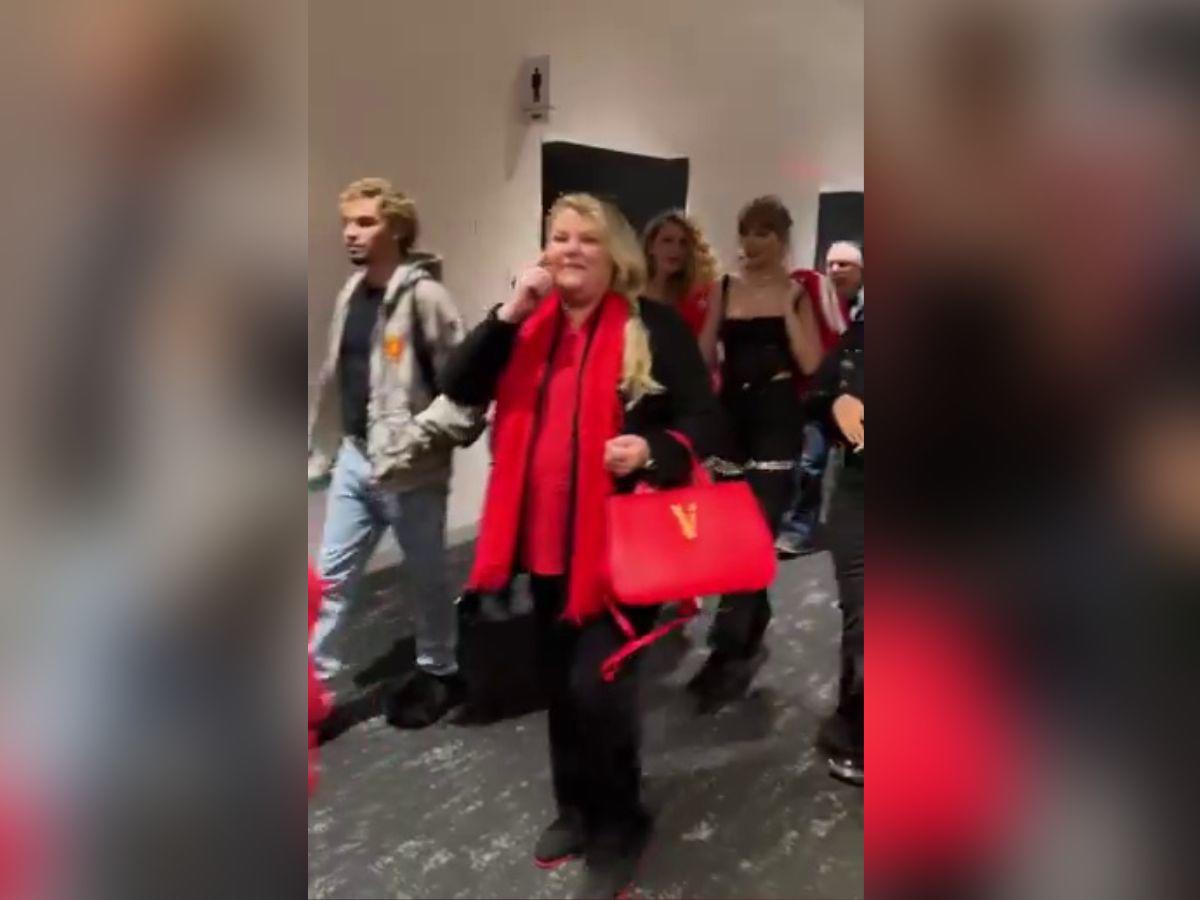 Taylor Swift llegó al Allegiant Stadium para ver el Super Bowl