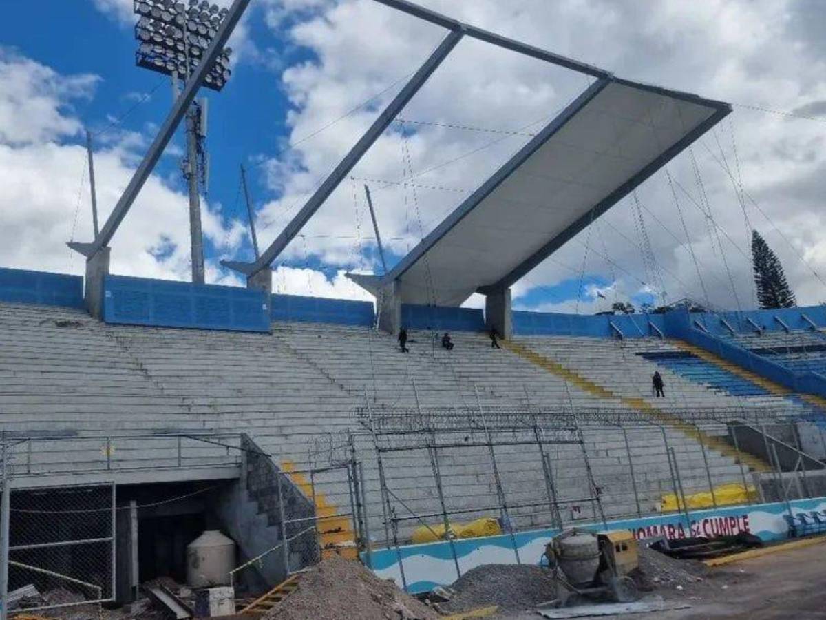 Así está quedando el Estadio Nacional con su nuevo techo en el sector de sol