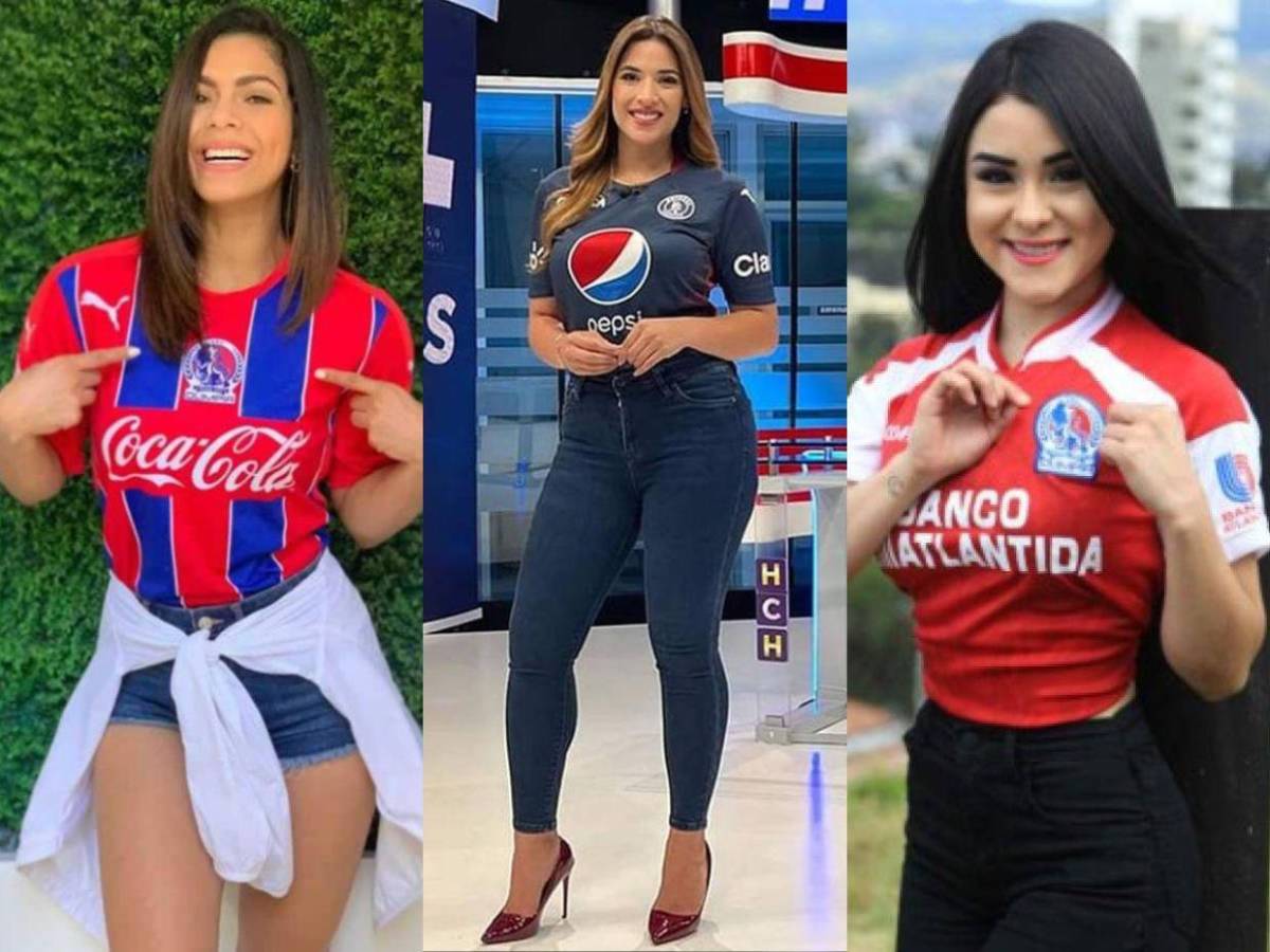 ¡Presentadoras y más! Las bellas seguidoras de Olimpia y Motagua