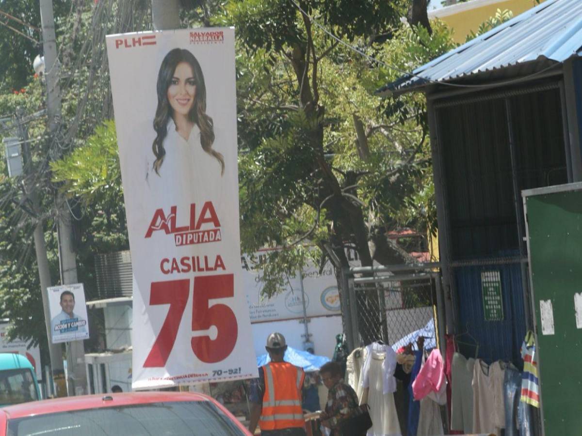 Sin los rostros de Rixi y Nasralla, arrancan propagandas electorales en las calles de la capital