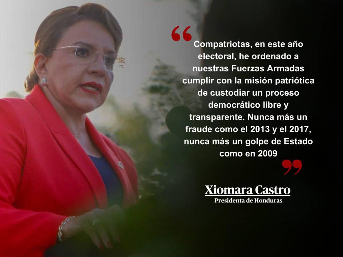 Frases de la presidenta Castro durante la inauguración del mes patrio en Honduras