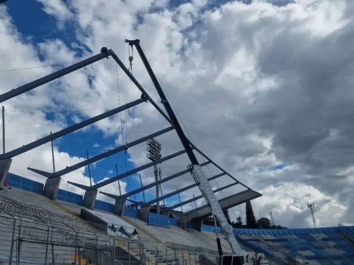 Así está quedando el Estadio Nacional con su nuevo techo en el sector de sol