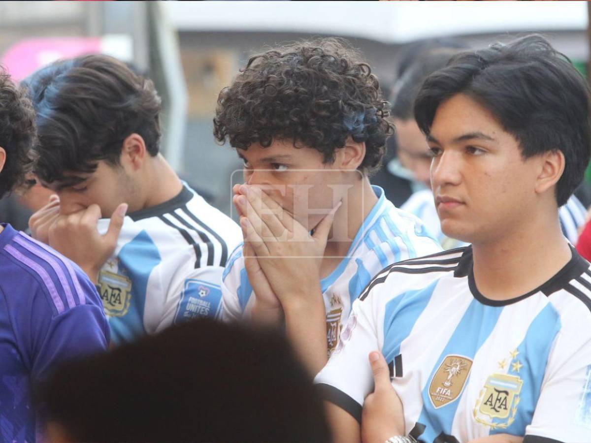 Lágrimas de tristeza invadieron a hondureños tras derrota de Argentina en final del Mundial