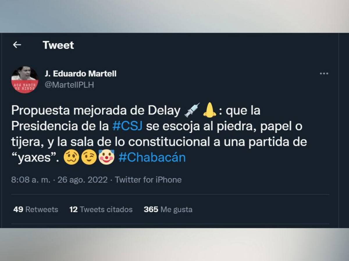 Dimes y diretes entre David Chávez y Eduardo Martell en redes por elección de magistrados de la CSJ