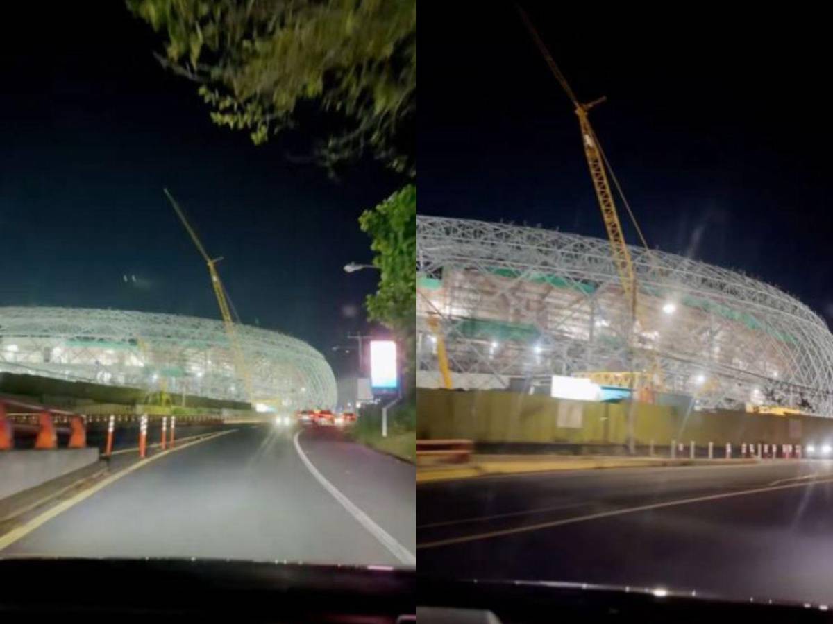 Mejor estadio de Centroamérica: Bukele presume avances en el nuevo recinto de El Salvador