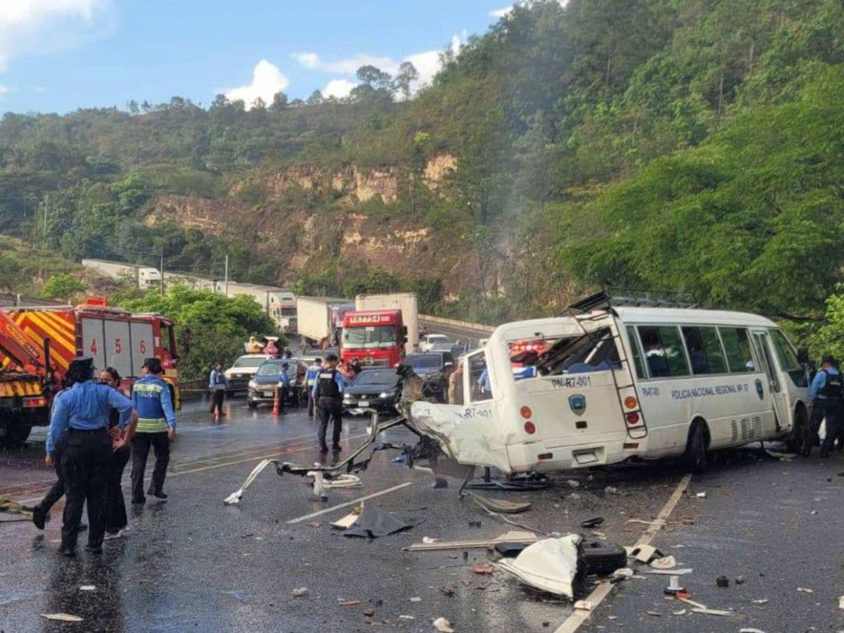 Grúa iba sin control por desperfecto mecánico: reporte de la Policía en accidente en Comayagua