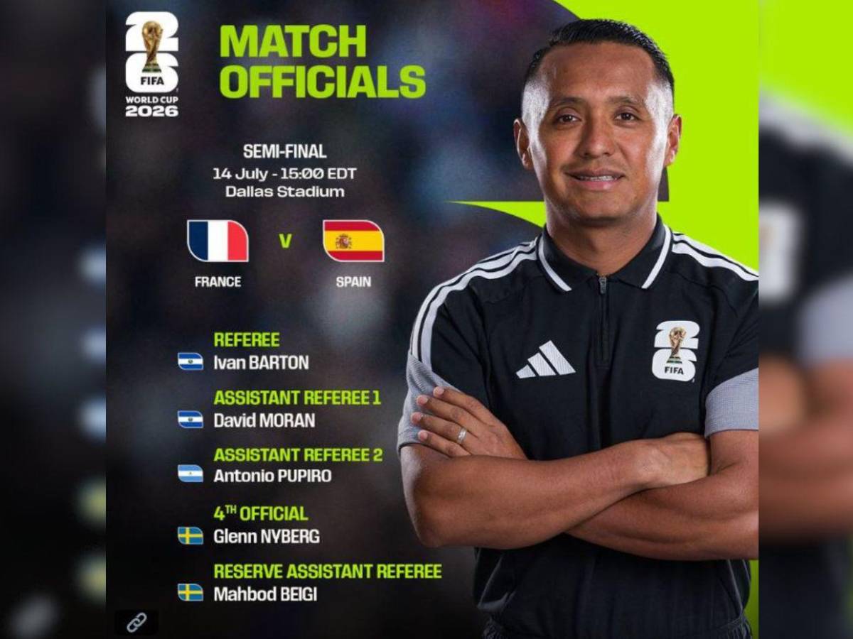 Polémica con Honduras: ¿Quién es Iván Barton, árbitro salvadoreño de semifinal en el Mundial?