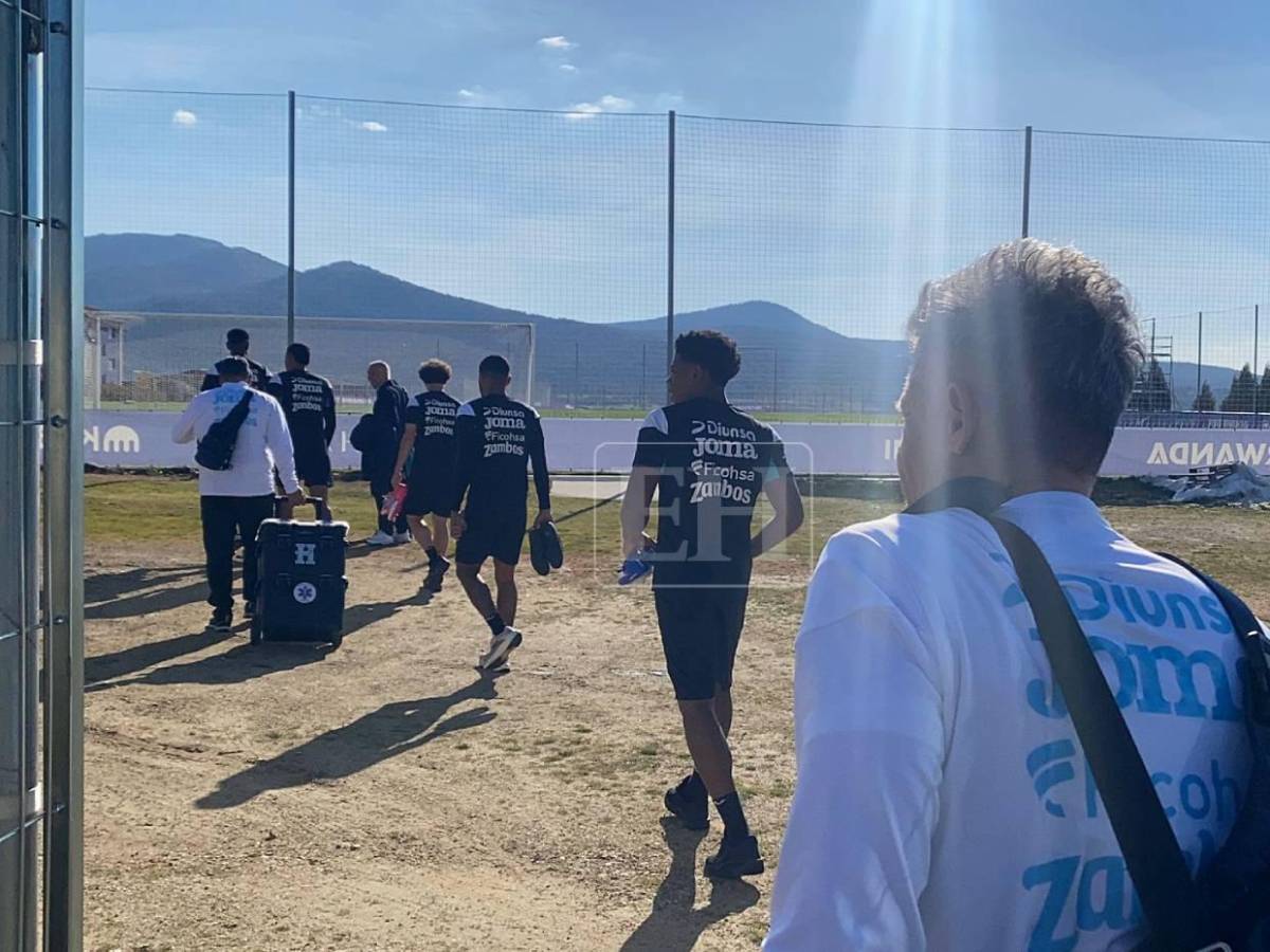 En cancha de gigante de España y el único jugador que faltó: El primer entreno de Honduras con nuevo DT