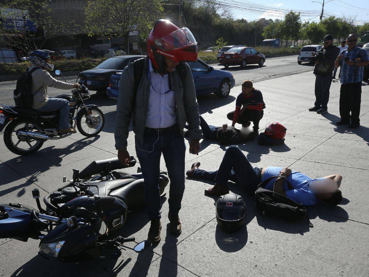 Al menos 15 motociclistas se accidentan a diario en Honduras