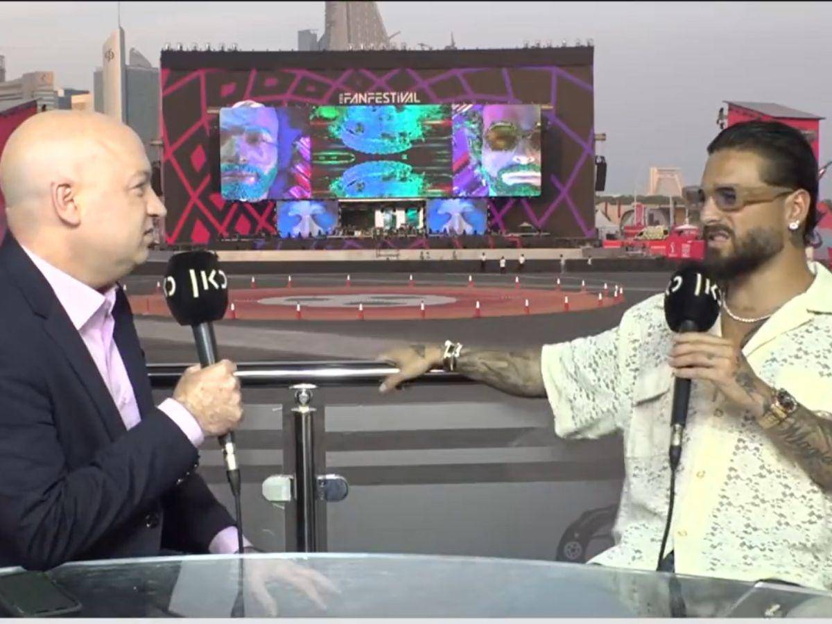 Maluma abandona entrevista tras ser cuestionado sobre su participación en el Mundial de Qatar
