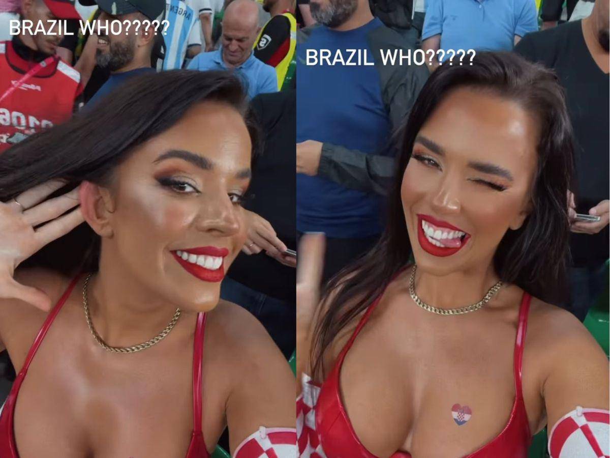 “Miss Croacia”, Ivana Knoll, se burla de la eliminación Brasil