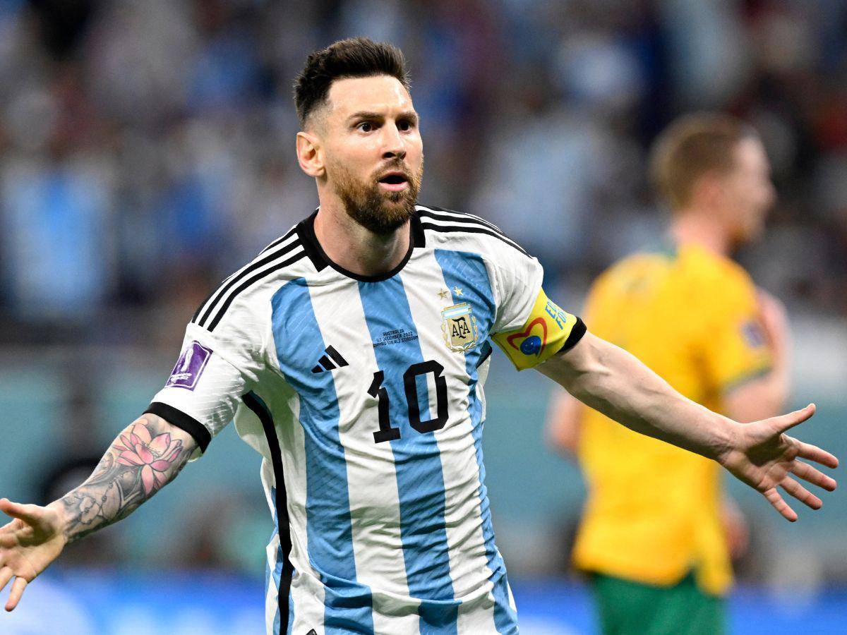 En su partido 1,000 como profesional, Lionel Messi marcó su primer gol en un partido de eliminación directa de la Copa del Mundo.