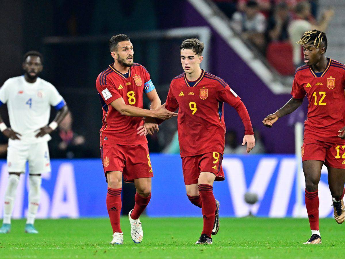 ¡Sin despeinarse! España golea 7-0 a una débil Costa Rica