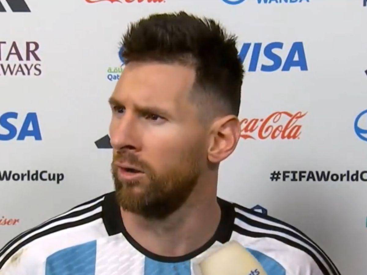Messi a un jugador de Países Bajos: “¿Qué miras bobo?”