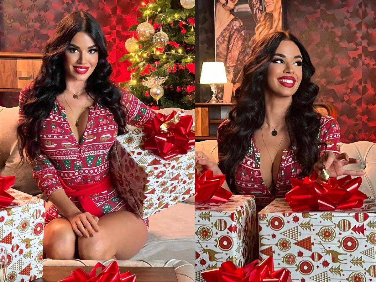 Ivana Knoll publicó varias instantáneas junto a algunos regalos de Navidad.