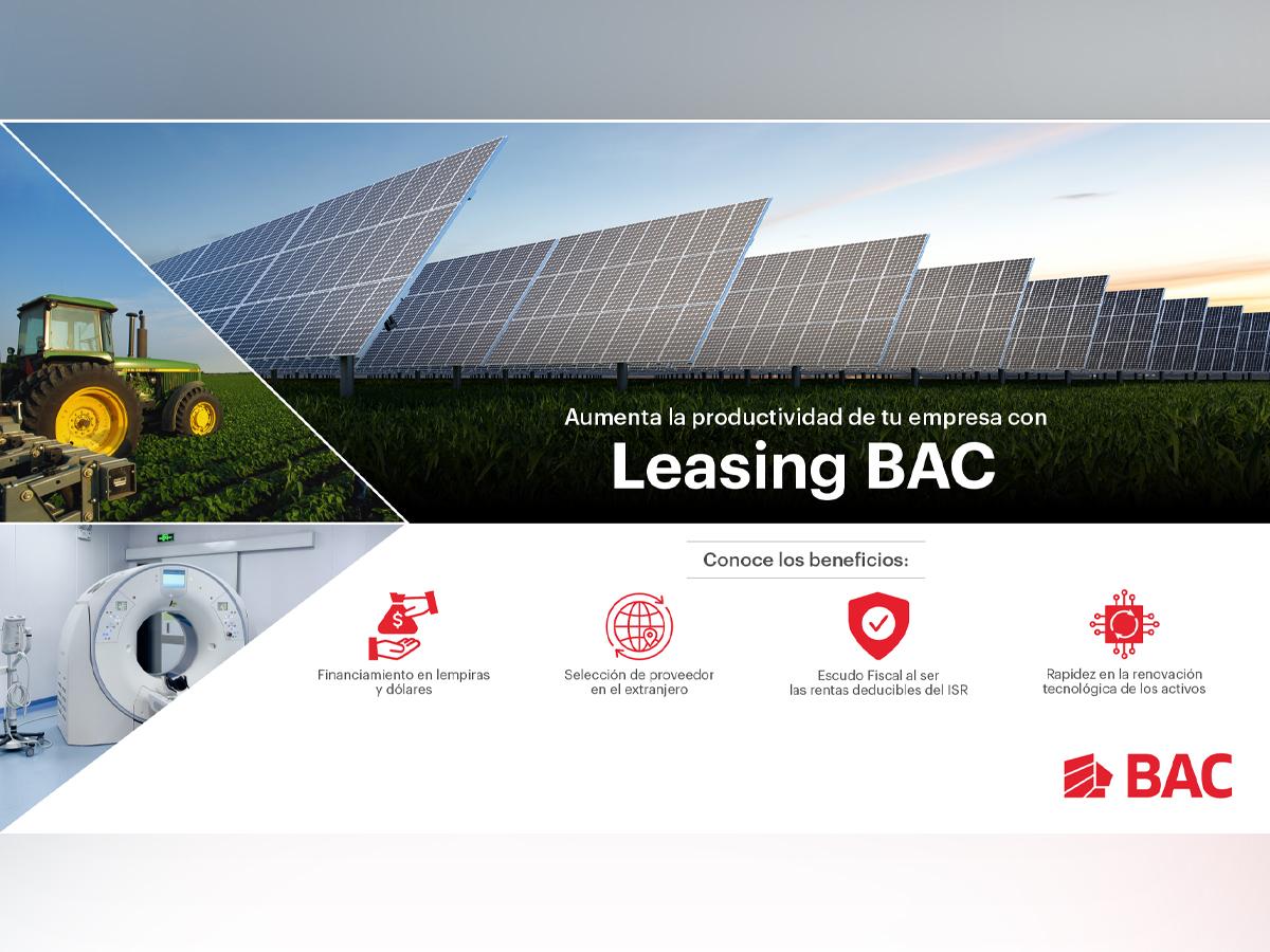 BAC lidera el camino hacia soluciones financieras de triple valor positivo ofreciendo a sus clientes Leasing BAC