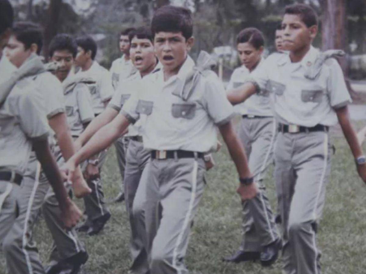 $!Juan Orlando Hernández cuando estudiaba en el Liceo Militar del Norte, en San Pedro Sula.