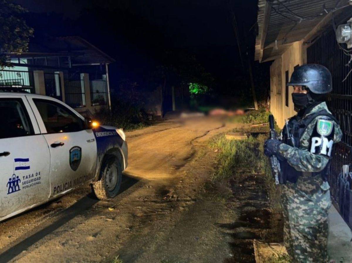 Nueva masacre deja tres personas muertas por supuesto conflicto entre pandillas en San Pedro Sula