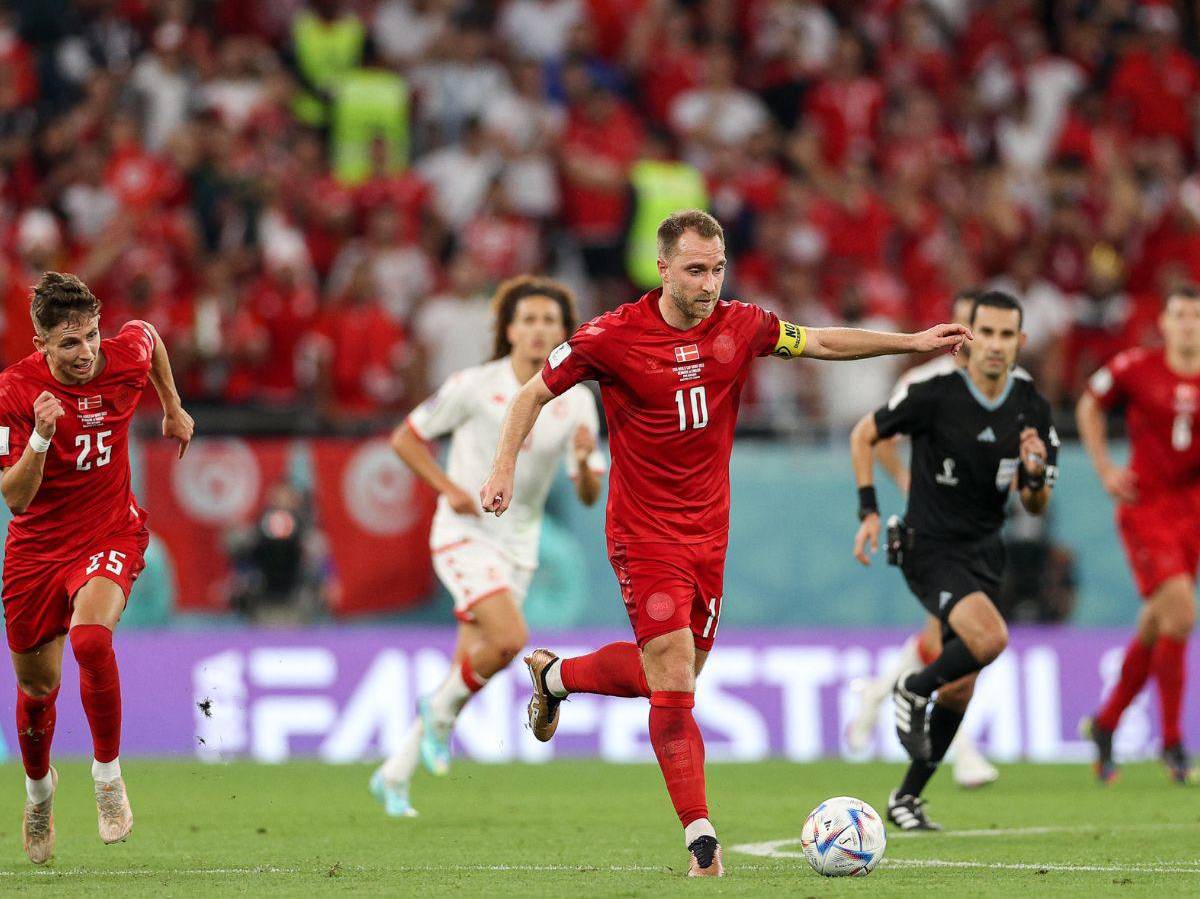 Dinamarca y Túnez protagonizan primer empate en Qatar con dos árbitros hondureños en cancha
