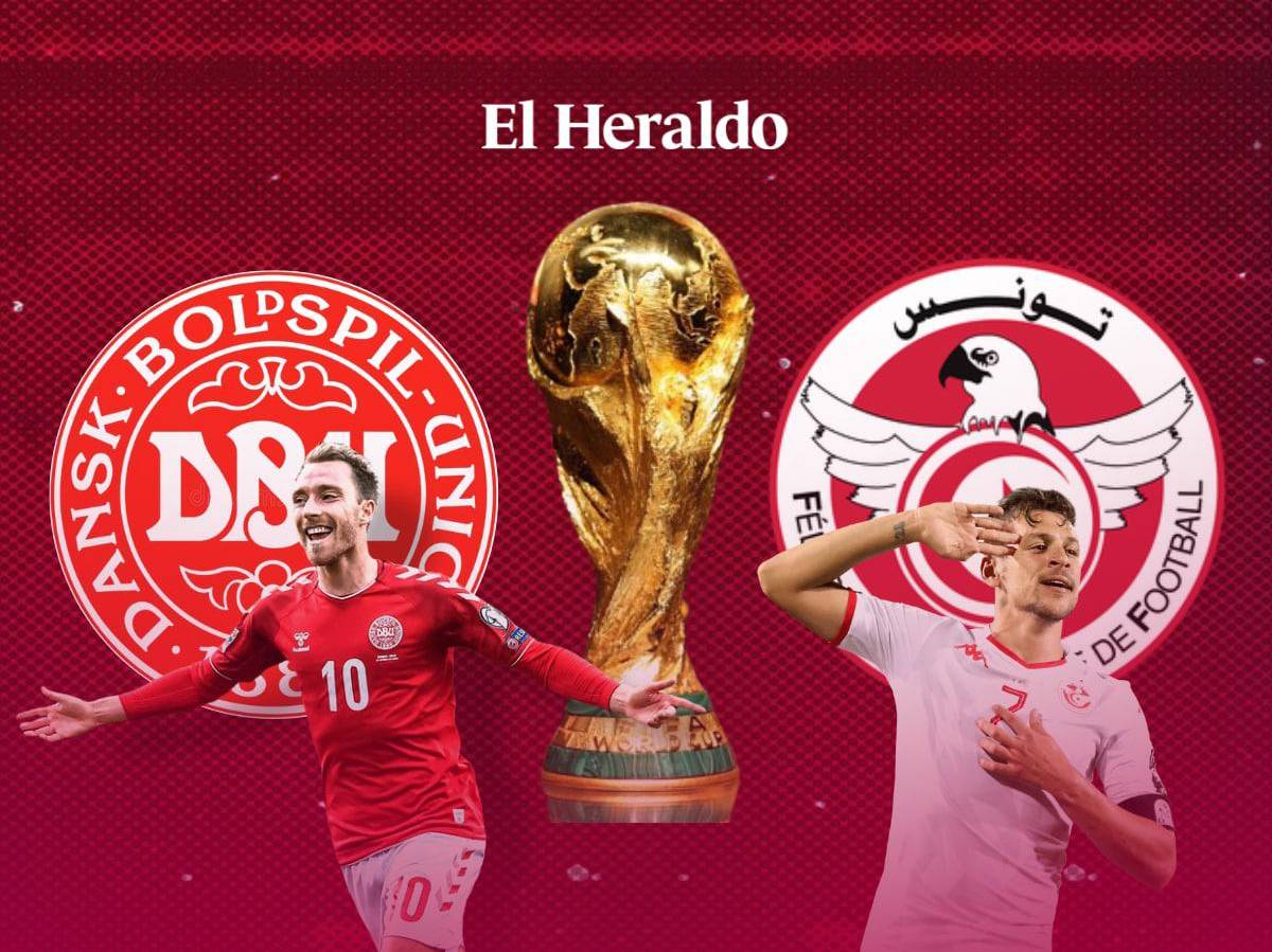 Dinamarca vs. Túnez se enfrentan en el Mundial de Qatar 2022