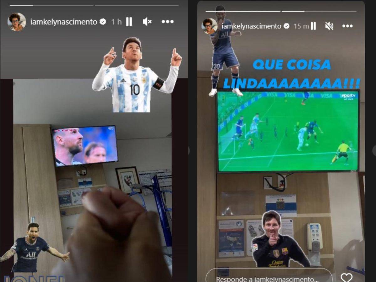 Pelé muestra su apoyo a Lionel Messi desde el hospital