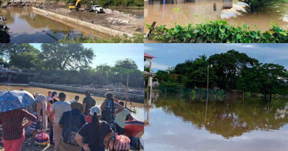 bordos de contención cedieron a la primera tormenta de septiembre