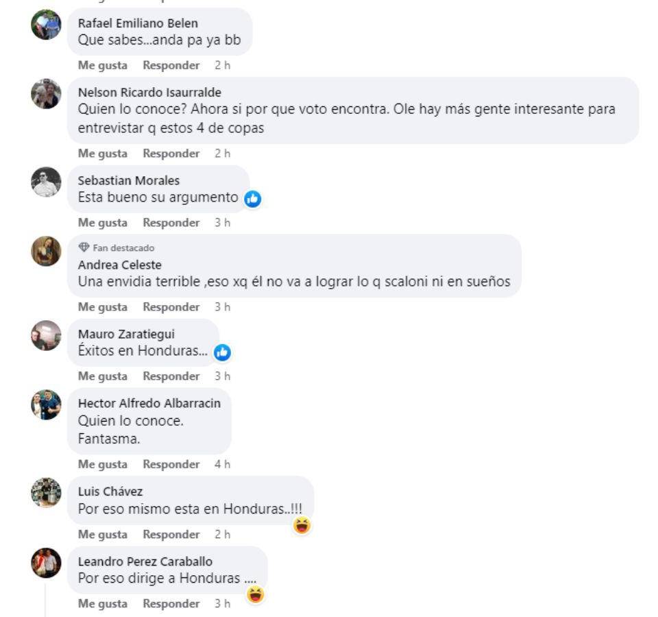 “Por eso mismo dirige a Honduras”: afición argentina arremete contra Diego Vázquez por no votar por Scaloni