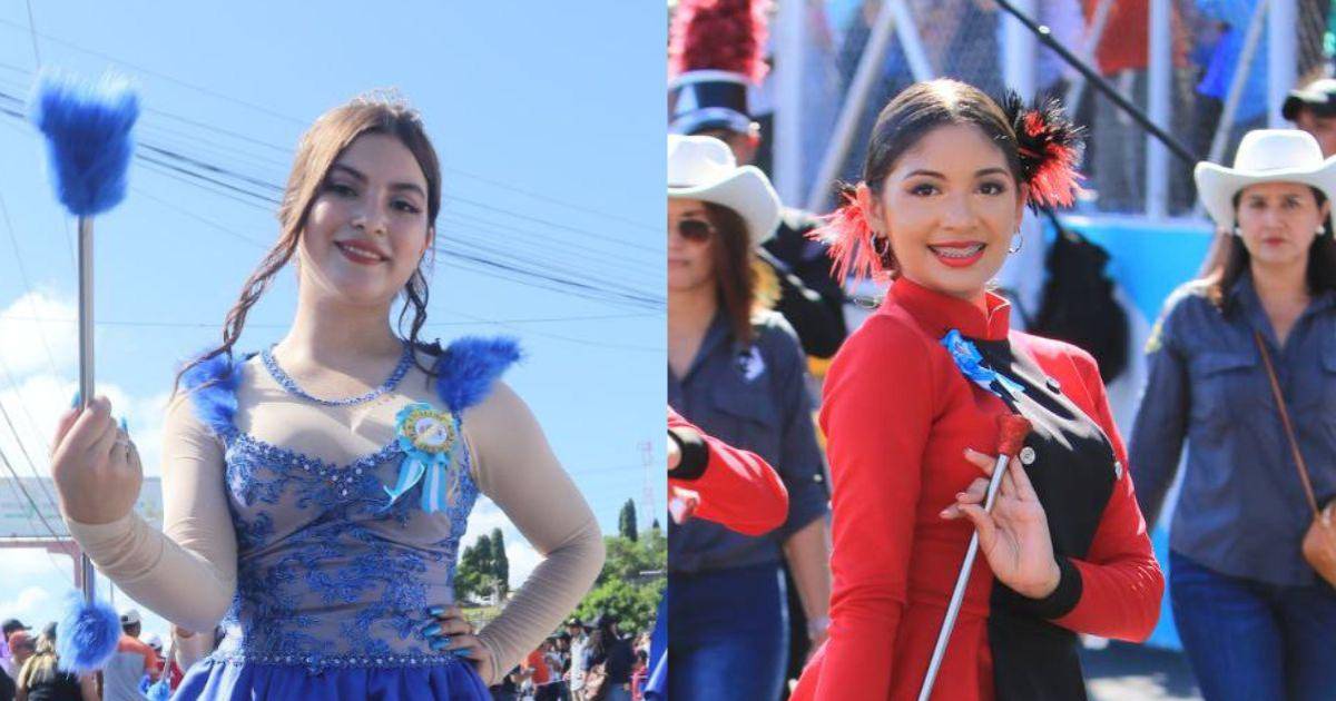 Bellas palillonas resaltan desde tempranas horas en desfiles de la capital