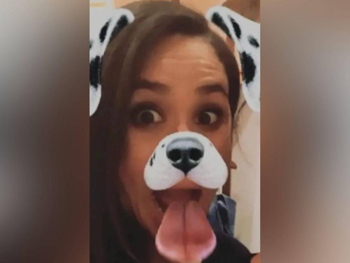 Este video de Meghan con el filtro de perro en Snapchat cautivó al príncipe Harry.