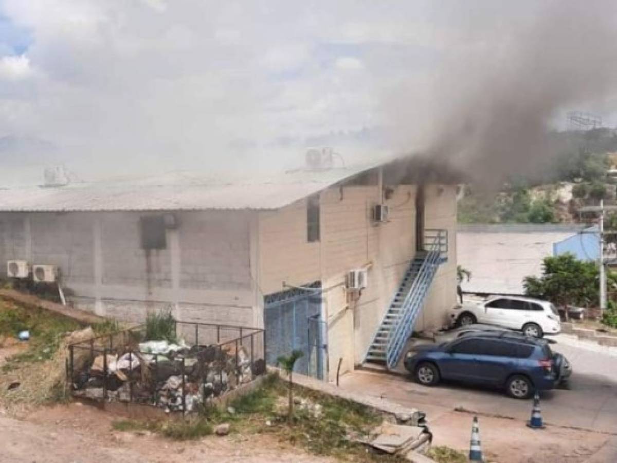 Sofocan incendio en las instalaciones de la DPI en Tegucigalpa