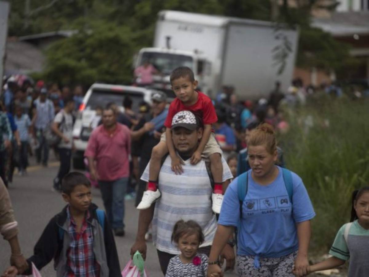 Piden en Guatemala garantizar derechos de caravana de migrantes hondureños