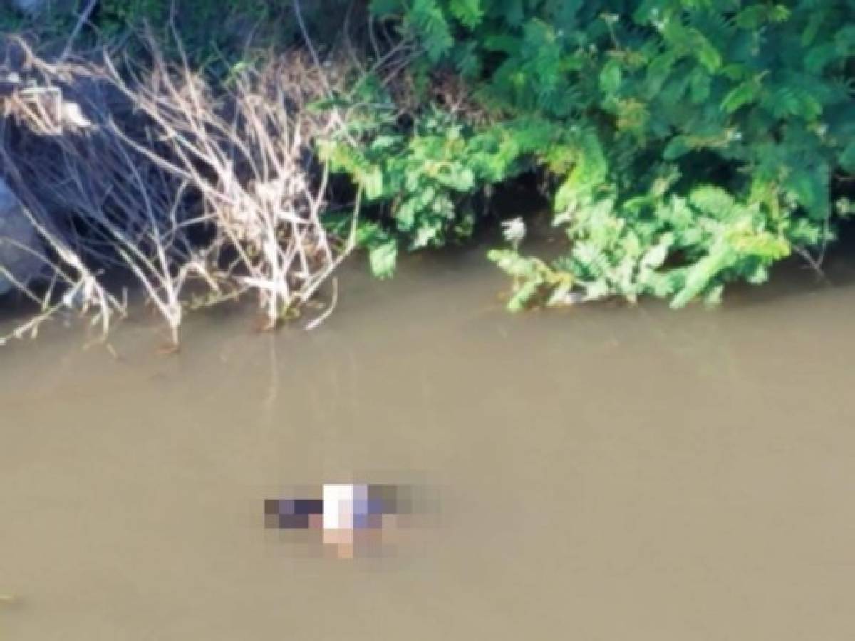 Flotando hallan el cadáver de un hombre en el río Chamelecón