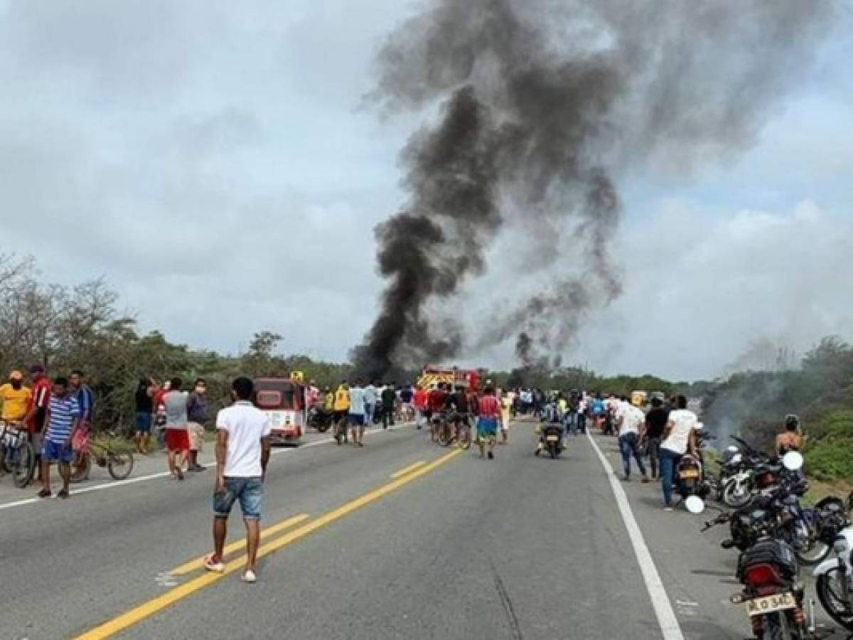 Colombia: siete muertos por explosión de camión cisterna