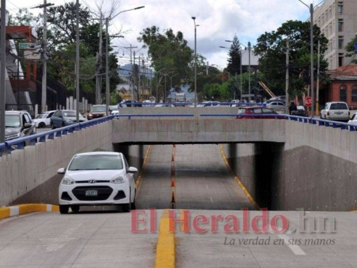 Se estima que el túnel, a inmediaciones de La Reforma, será utilizado por al menos 22 mil conductores en la capital. Foto: Marvin Salgado/El Heraldo