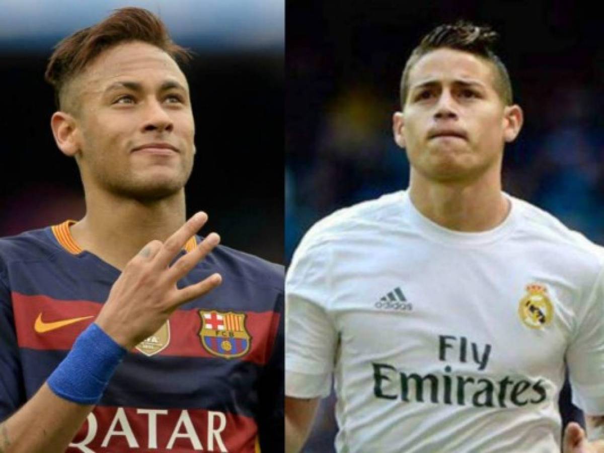 Neymar y James Rodríguez entre los 10 jóvenes más ricos del mundo según Forbes
