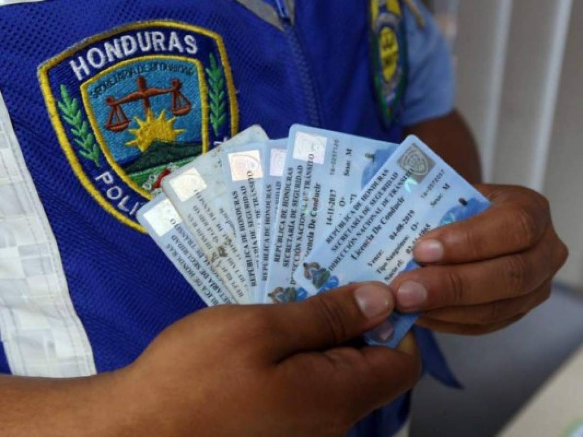 El lunes se restablecerá emisión y renovación de la licencia de conducir en Honduras
