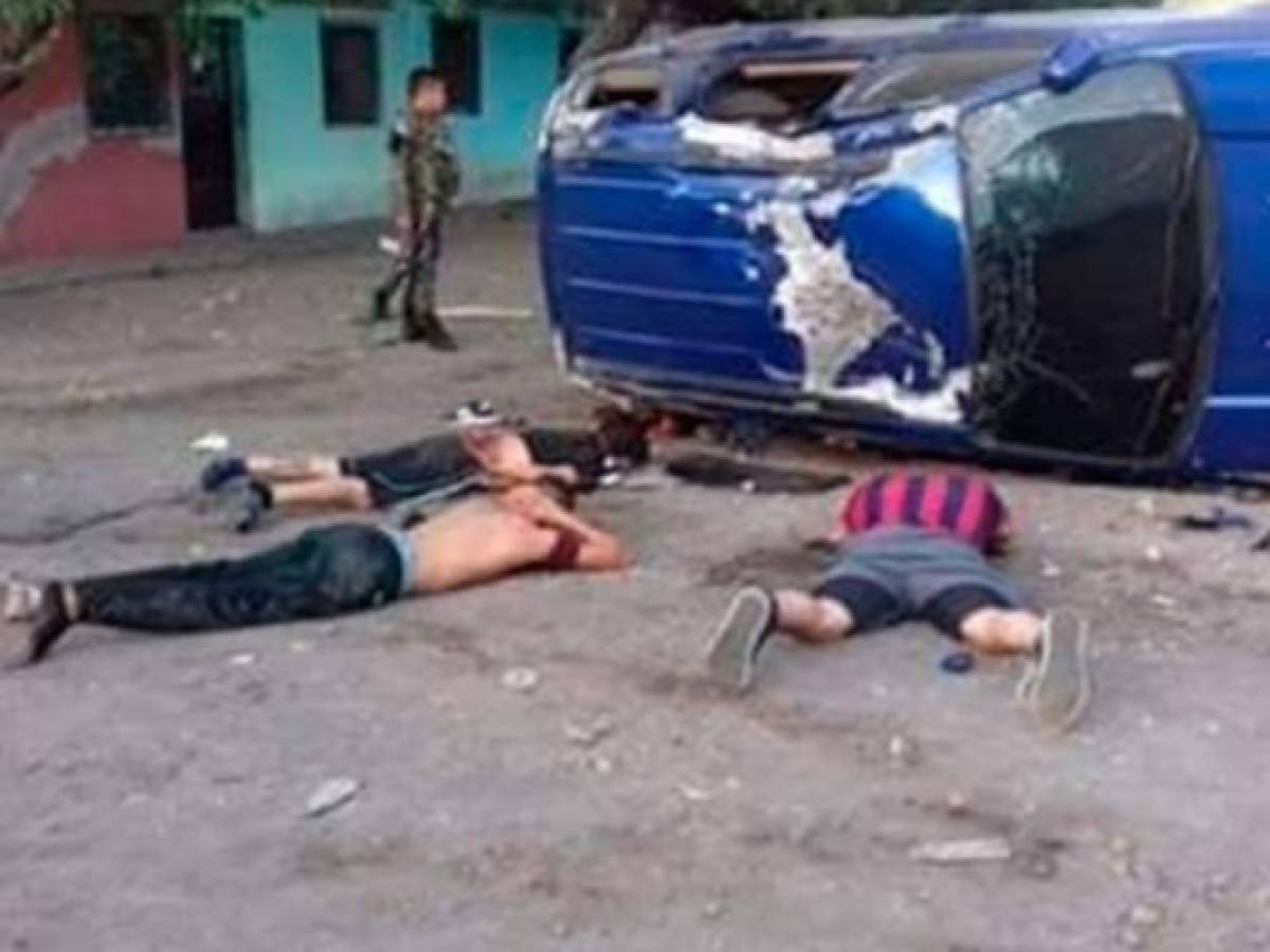 Hondureño vuelca su vehículo para que presuntos mareros no lo secuestraran en El Salvador