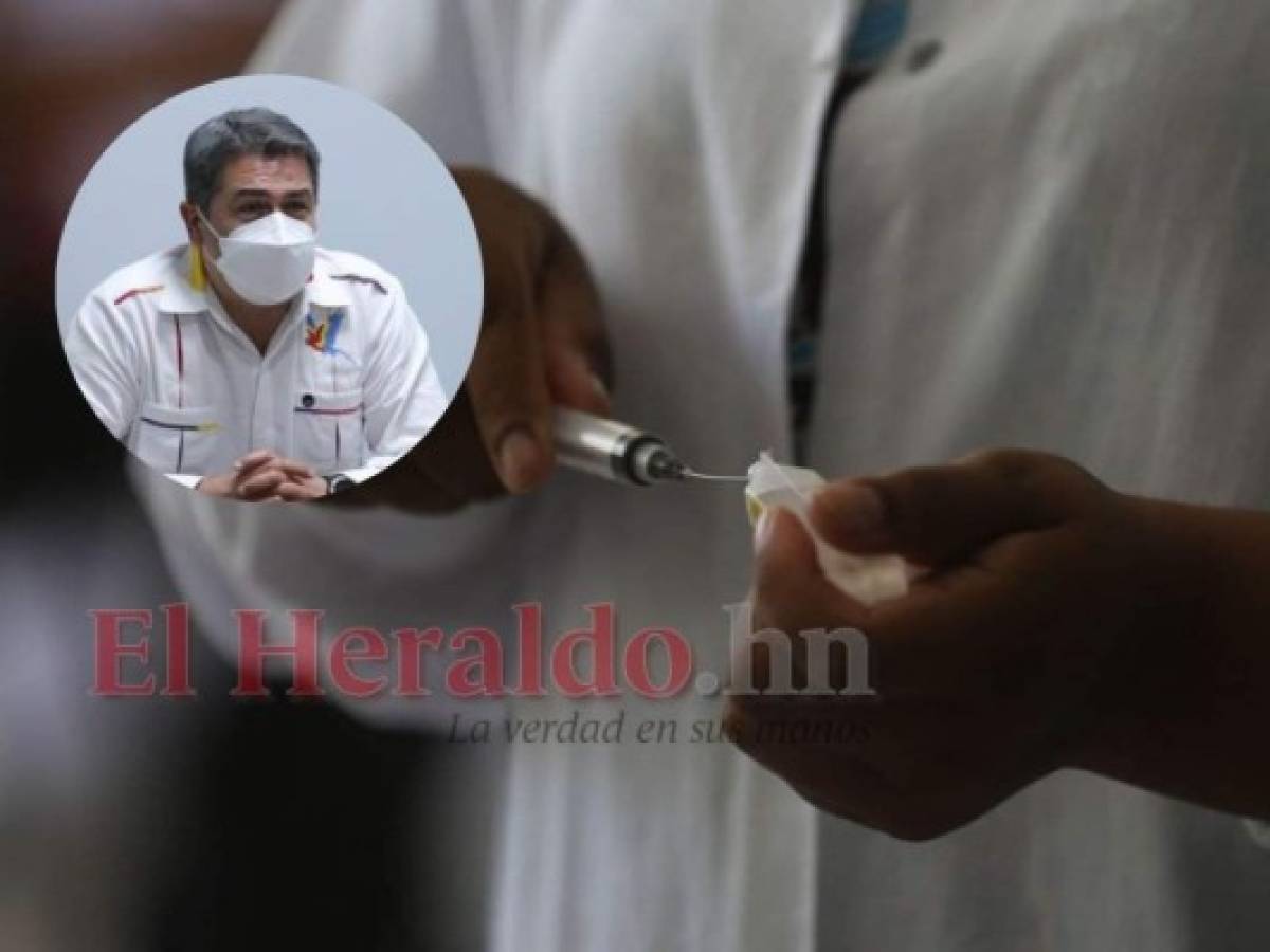 Presidente Hernández anuncia plan de vacunación con terceras dosis en Honduras