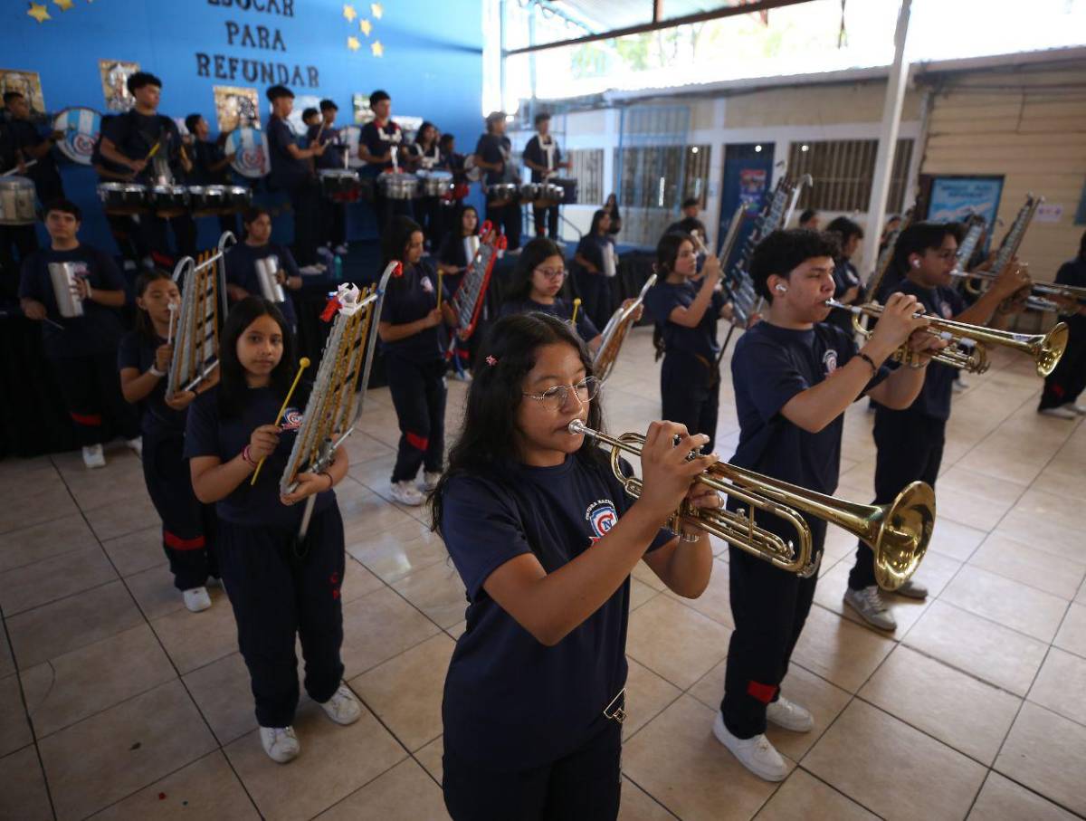 Banda marcial del Cultura Nacional se declara lista para poner sabor en los desfiles