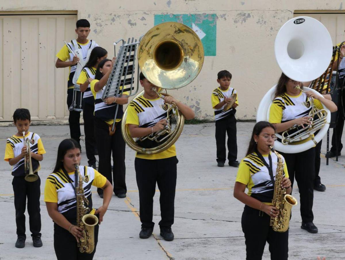 Banda del Alfonso Guillén Zelaya lista para celebrar 204 años de independencia patria
