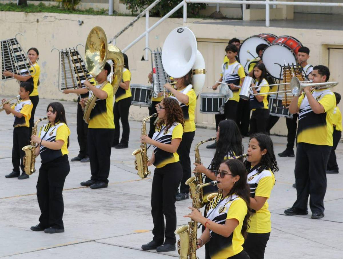 Banda del Alfonso Guillén Zelaya lista para celebrar 204 años de independencia patria