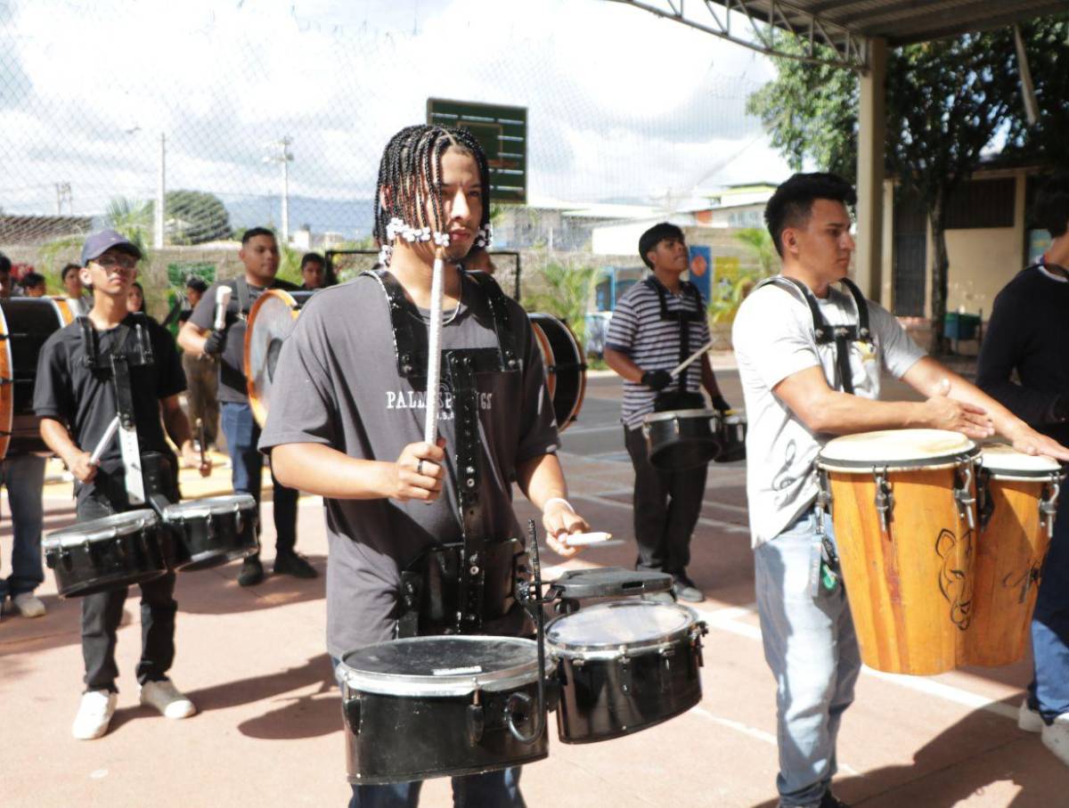 Al compás de la punta y otros ritmos, la banda del Técnico Honduras llevará el sabor a los desfiles patrios