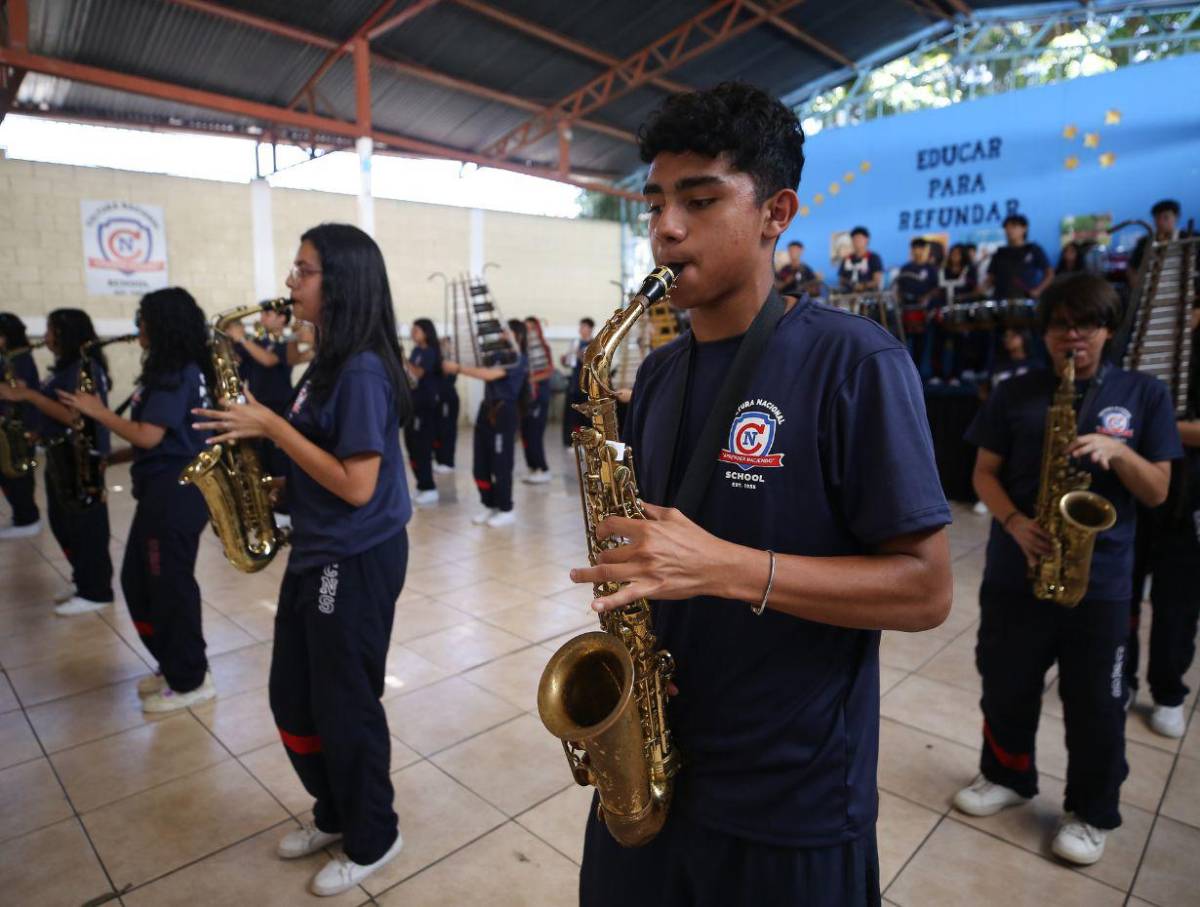 Banda marcial del Cultura Nacional se declara lista para poner sabor en los desfiles