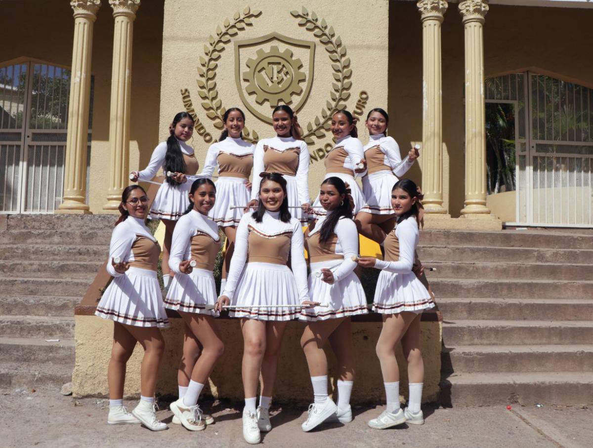 Palillonas del Técnico Honduras listas para rendir homenaje a la patria en los desfiles